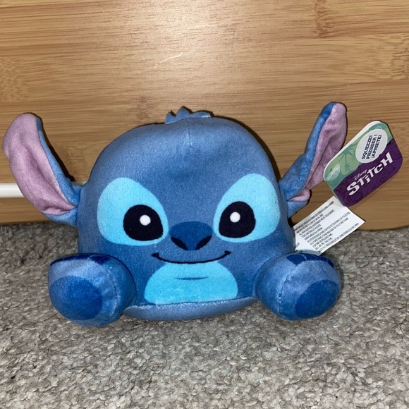 Disney Stitch Blue and Pink Plush Weighted Toy - Picture 4 of 4